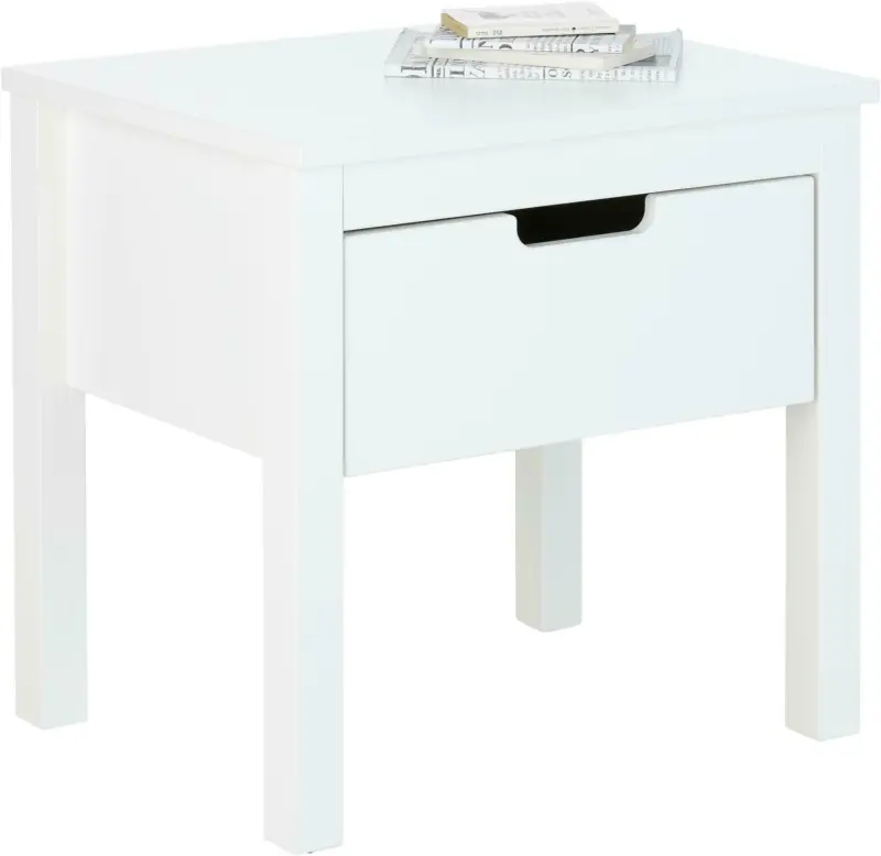 Nachtkästchen in Weiß
