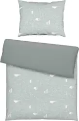 Bettwäsche Sheldon in Grau ca. 140x200cm