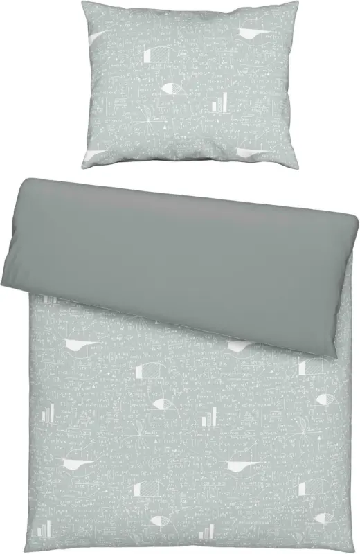 Bettwäsche Sheldon in Grau ca. 140x200cm
