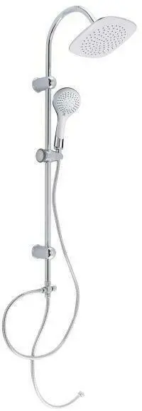 Brauseset Teneriffa Weiß/Chromfarben