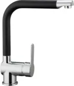 mömax Küchenarmatur Rio in Schwarz/Chromfarben