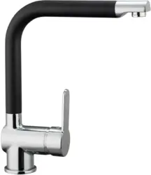 Küchenarmatur Rio in Schwarz/Chromfarben