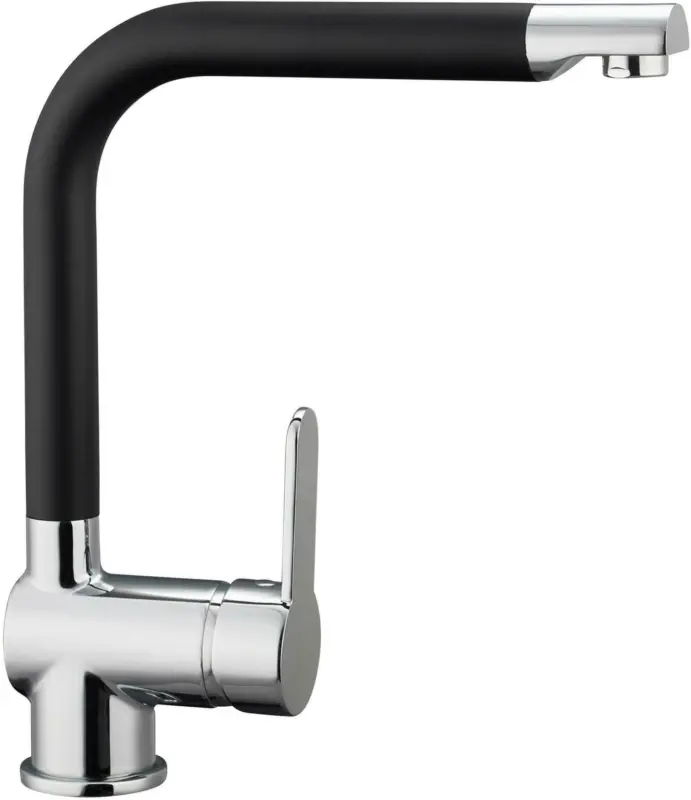 Küchenarmatur Rio in Schwarz/Chromfarben