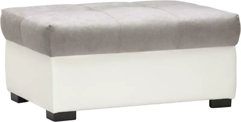 Hocker in Grau/Weiß