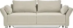 Schlafsofa in Beige mit Bettfunktion
