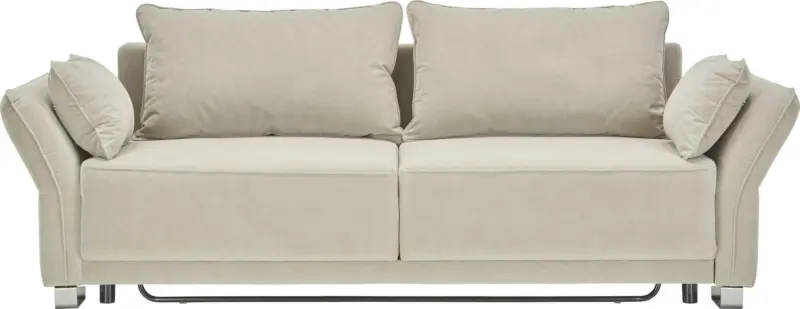 Schlafsofa in Beige mit Bettfunktion
