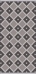 Flachwebeteppich Phoenix 1 in Grau ca. 80x150cm