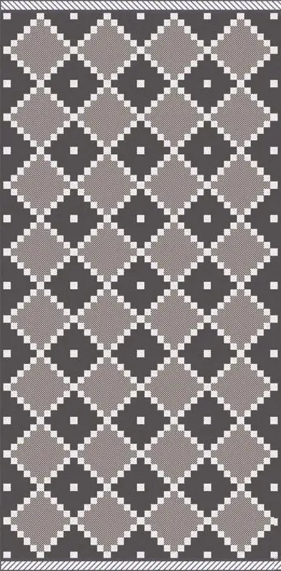 Flachwebeteppich Phoenix 1 in Grau ca. 80x150cm