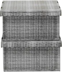 Box mit Deckel Jimmy in Grau