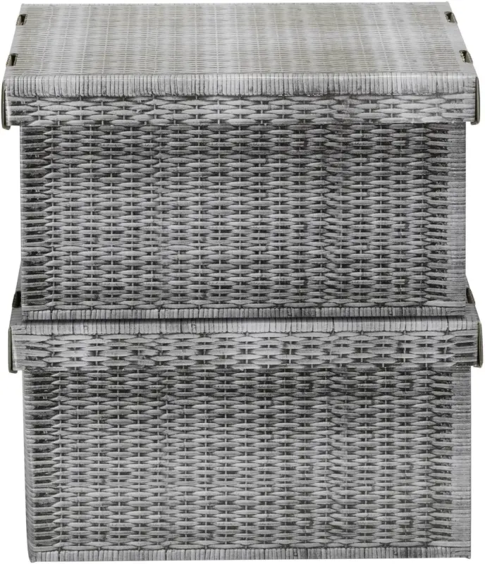 Box mit Deckel Jimmy in Grau