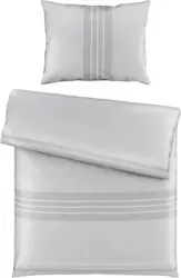 Bettwäsche Tina in Hellgrau ca. 140x200cm