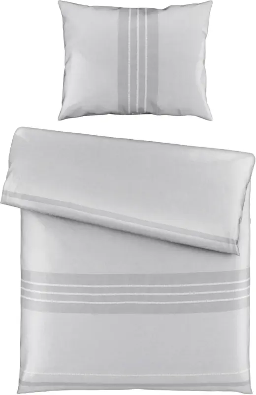 Bettwäsche Tina in Hellgrau ca. 140x200cm