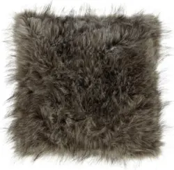 Fellkissen Nila in Braun/Grau ca. 45x45cm