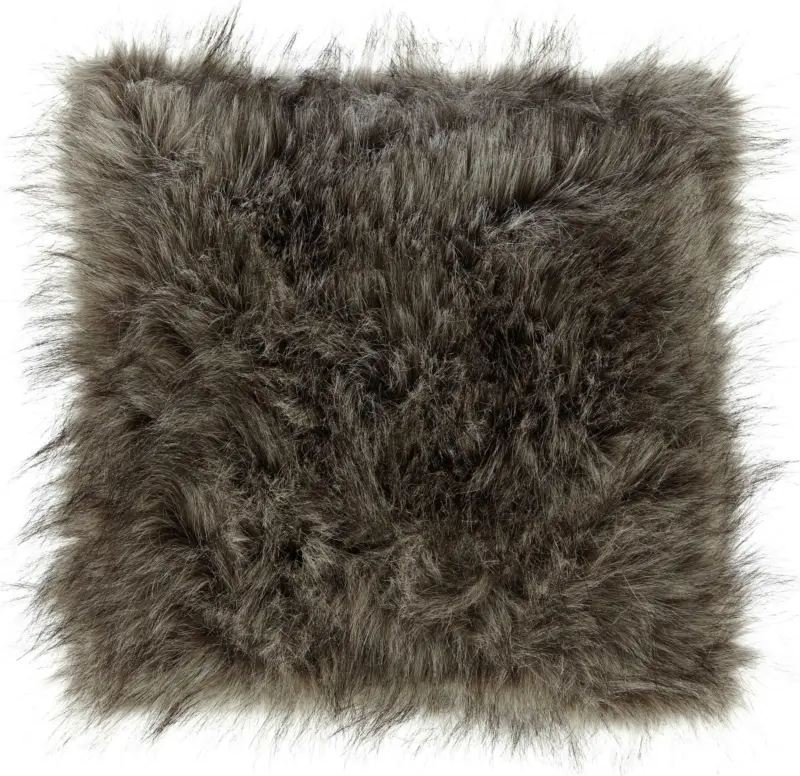 Fellkissen Nila in Braun/Grau ca. 45x45cm