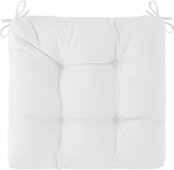 Sitzkissen Elli in Weiß ca. 40x7x40cm
