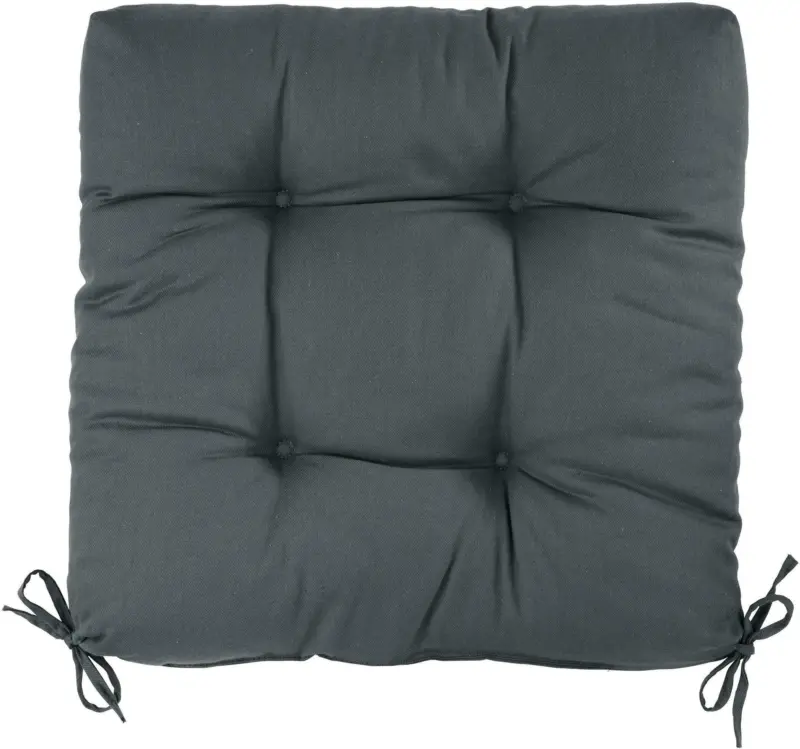 Sitzkissen Elli in Anthrazit ca. 40x7x40cm
