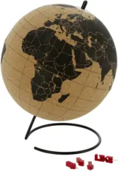 Globus Wander mit Weltkarten Design