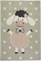 Kinderteppich Sheep in Beige ca. 80x150cm