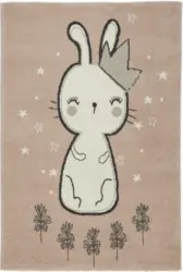 Kinderteppich Bunny in Rosa ca. 160x220cm