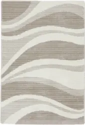 Webteppich Bergamo 1 in Beige