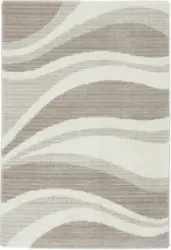 Webteppich Bergamo 3 in Beige