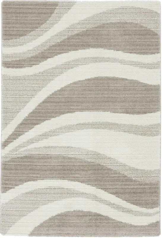 Webteppich Bergamo 3 in Beige
