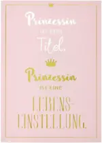 mömax Dornbirn - Ihr Trendmöbelhaus in Dornbirn Postkarte Vollzeitprinzessin in Rosa