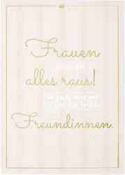 Postkarte Vollzeitprinzessin in Rosa