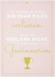 Postkarte Vollzeitprinzessin in Rosa