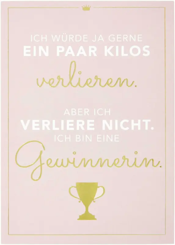 Postkarte Vollzeitprinzessin in Rosa