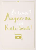 mömax Postkarte Vollzeitprinzessin in Rosa