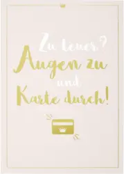 Postkarte Vollzeitprinzessin in Rosa