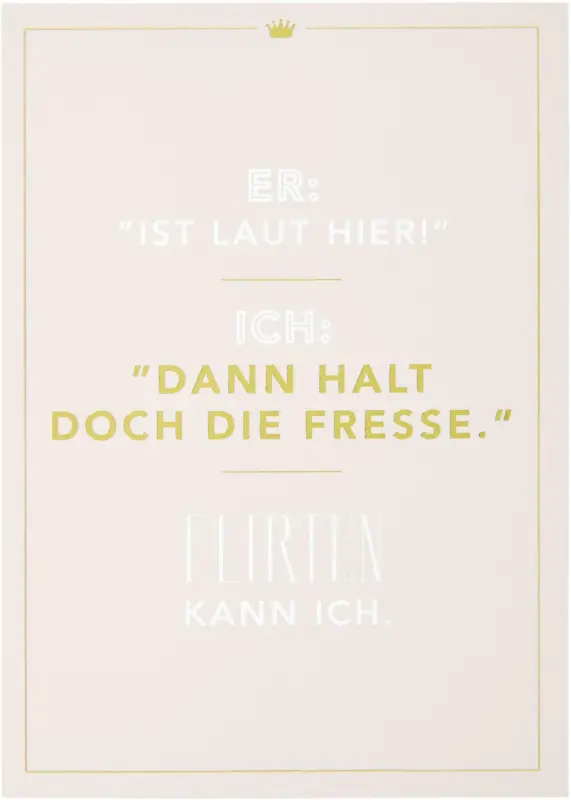 Postkarte Vollzeitprinzessin in Rosa