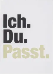 Postkarte Ich. Du. Passt!
