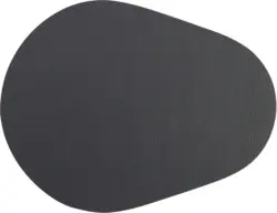 Untersetzer Jette aus Leder in Anthrazit