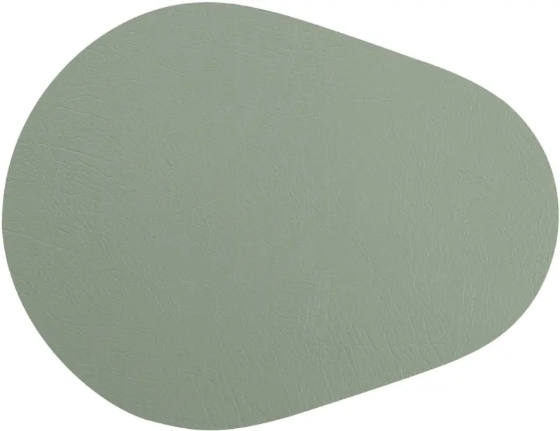 Tischset Jette aus Leder in Grün