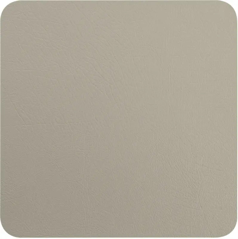 Untersetzer Jette aus Leder in Grau