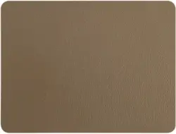 Tischset Jette aus Leder in Braun