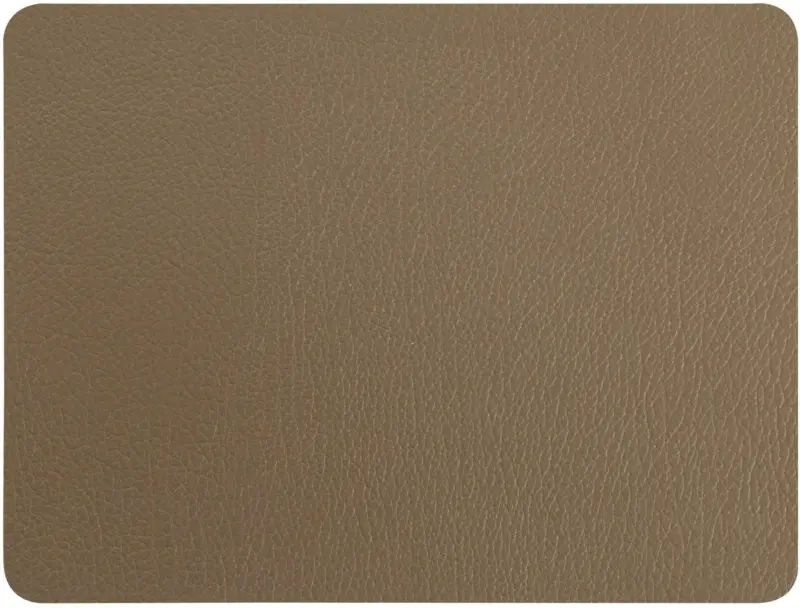 Tischset Jette aus Leder in Braun