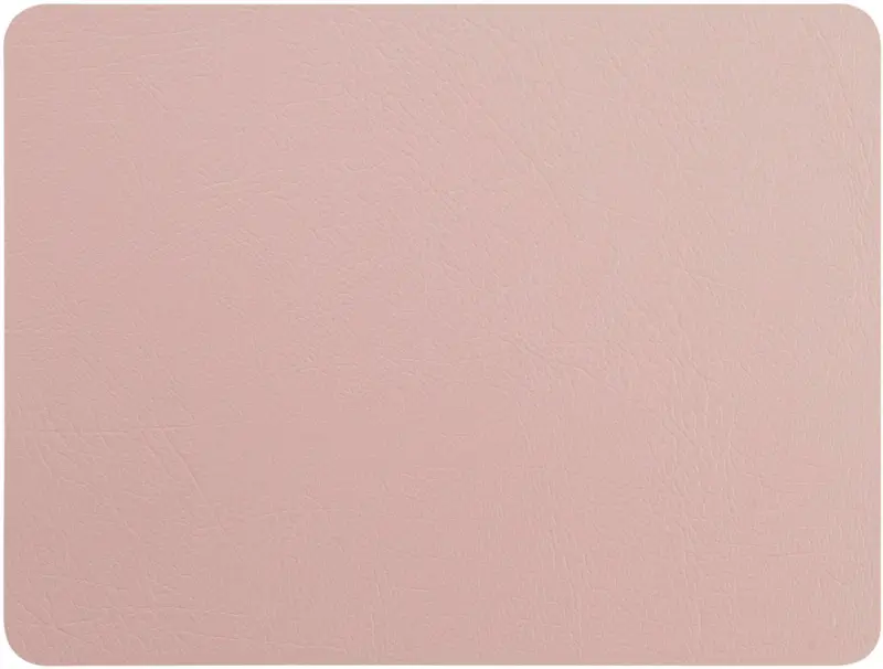 Tischset Jette aus Leder in Rosa