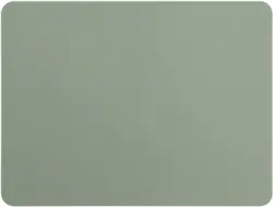 Tischset Jette aus Leder in Grün