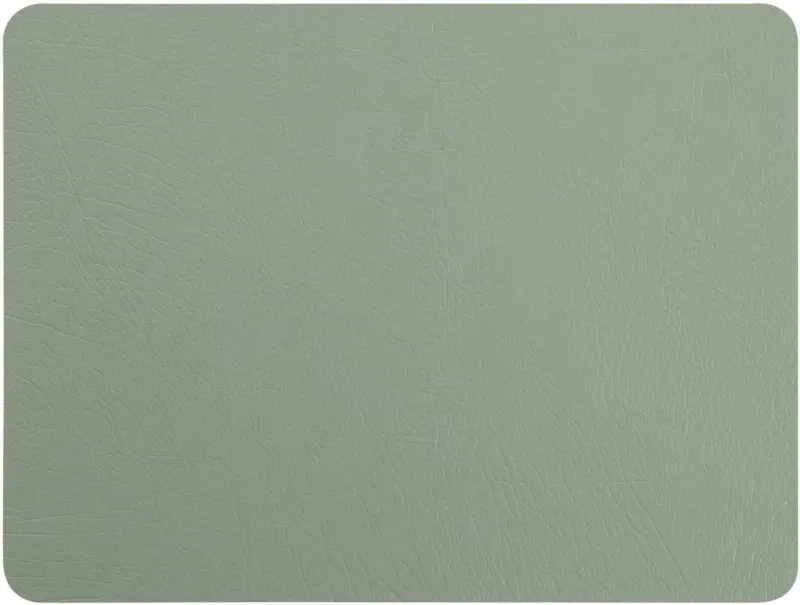 Tischset Jette aus Leder in Grün