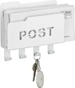 mömax Briefablage aus Metall in Weiß