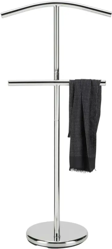 Herrendiener in Chromfarben aus Metall