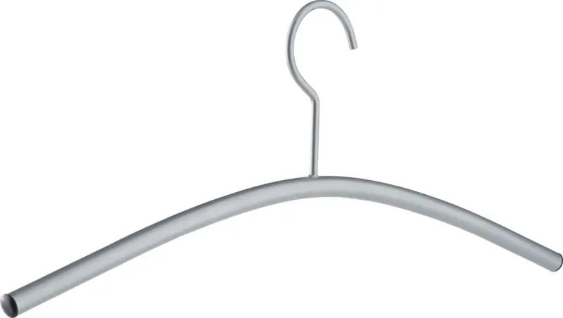 Kleiderb&uuml;gel in Alufarben aus Stahl