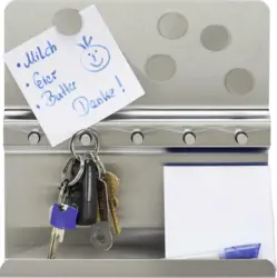 Schlüsselboard aus Edelstahlfarben