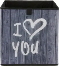 Aufbewahrungsbox Poppi mit Schriftzug