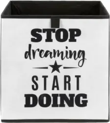 Aufbewahrungsbox Poppi mit Schriftzug