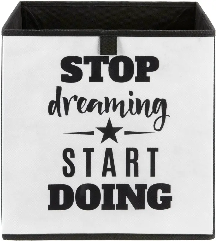 Aufbewahrungsbox Poppi mit Schriftzug