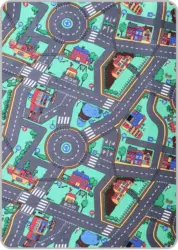 Spielteppich Ralley in Bunt ca. 100x175cm